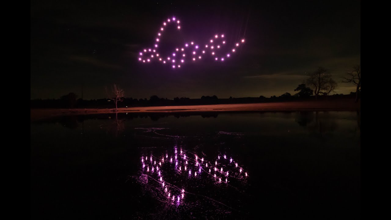 Preview of the Brilliance wedding drone show