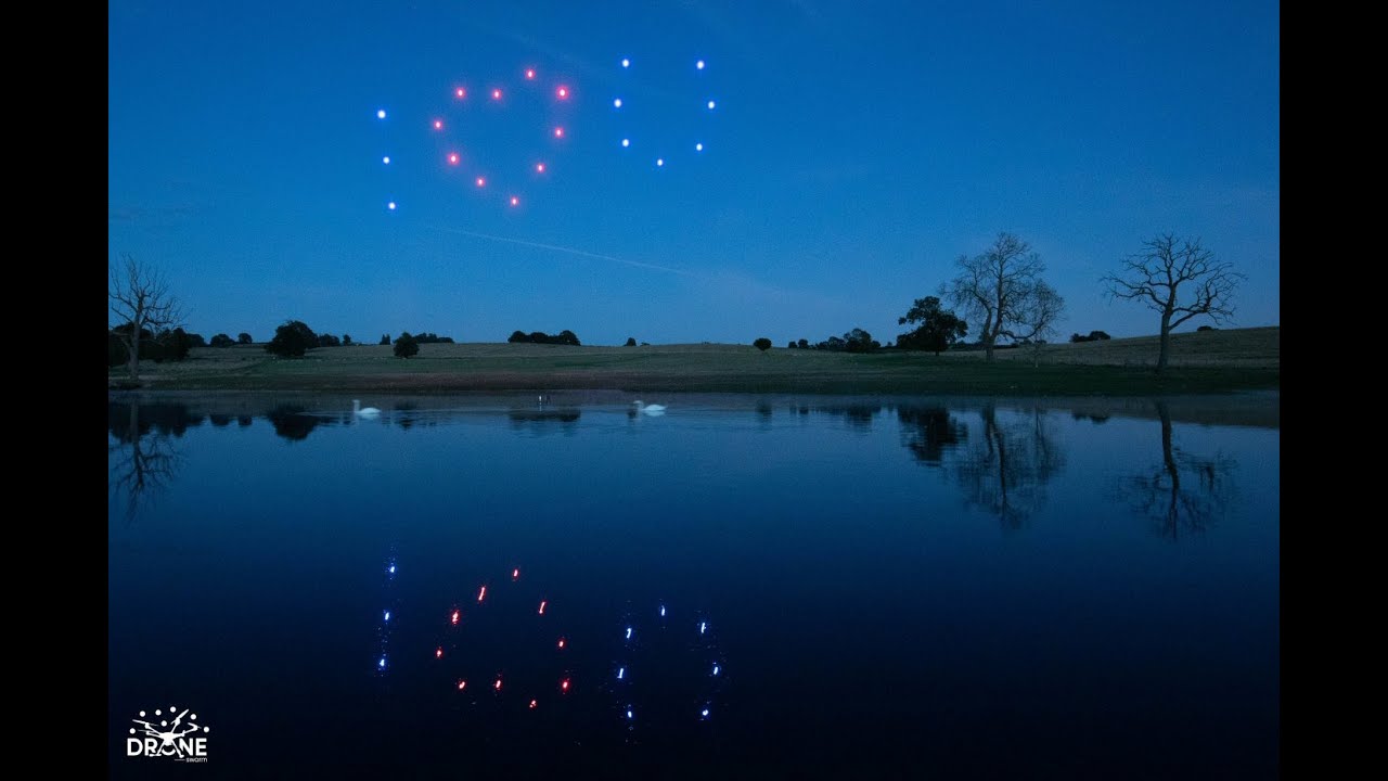Preview of the Elegance wedding drone show